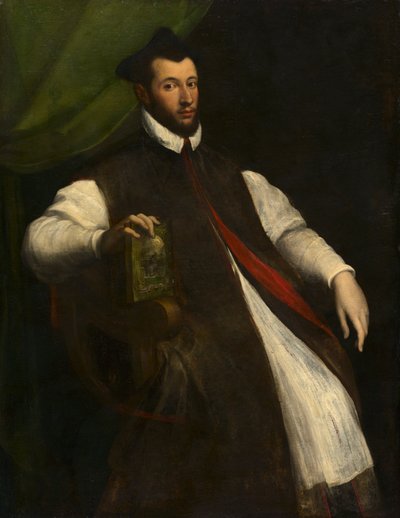 Portræt af en prælat, midten af 1500-tallet (olie på lærred) af Girolamo da Carpi