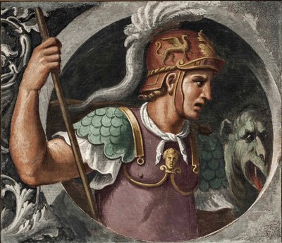 Sankt George par Girolamo da Carpi (1501-1556). Fresco, størrelse: 78x91,, National Picture Gallery, Ferrara af Girolamo da Carpi