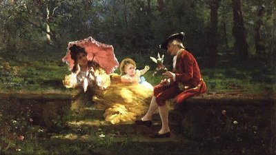 Familiegruppe; af Giuglielmo Innocenti