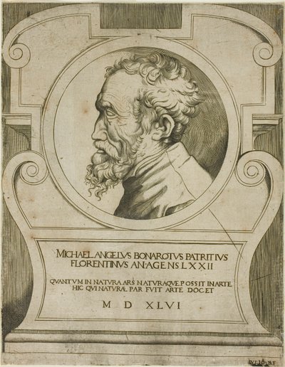 Michelangelo af Giulio Bonasone