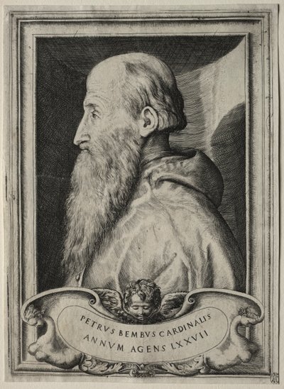 Portræt af kardinal Pietro Bembo af Giulio Bonasone