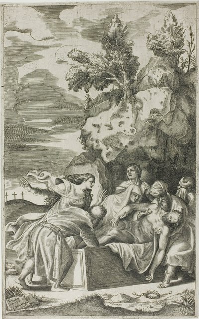Begravelsen af Giulio Bonasone
