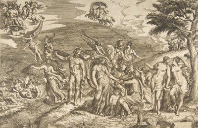 Paris-dommen, ca. 1550-60. af Giulio Bonasone