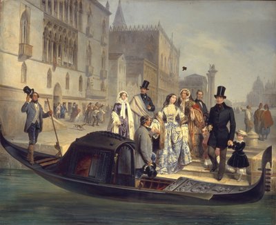 Tolstoy-familien i Venedig, 1855 af Giulio Carlini