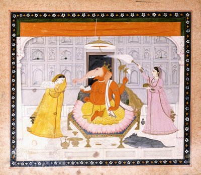 Tilbedelsen af Ganesh, ca. 1790 af Giulio Carlini