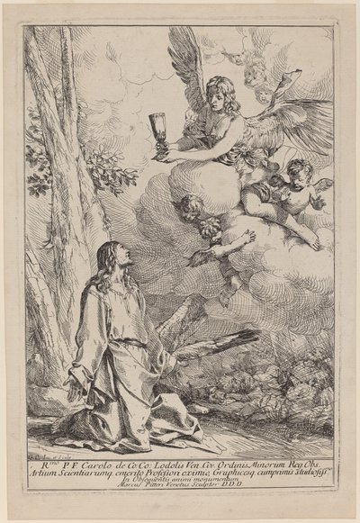 Kristus på Oliebjerget af Giulio Carpioni