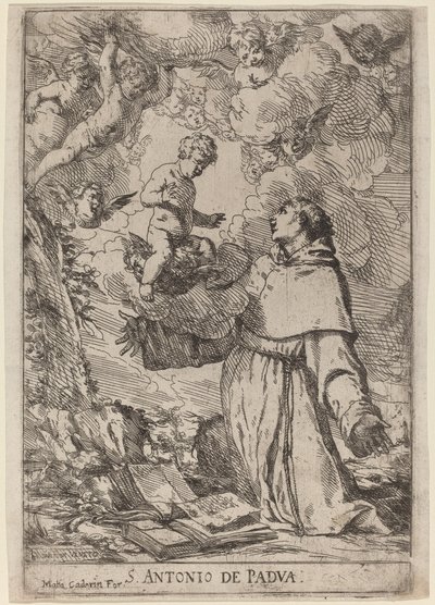 Sankt Antonius af Padova af Giulio Carpioni