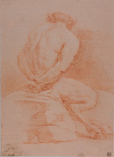 Satyr (bagfra) af Giulio Carpioni