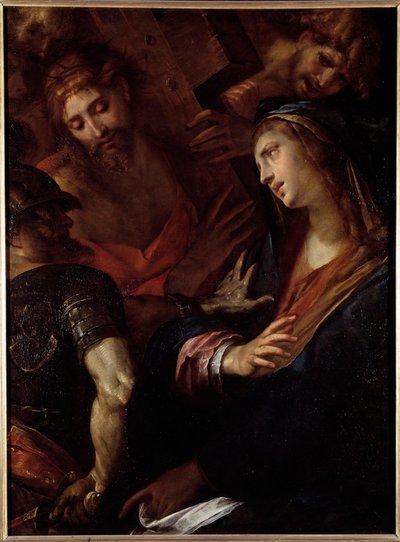 Jesus og Jomfru Maria (olie på lærred af Giulio Cesare Procaccini