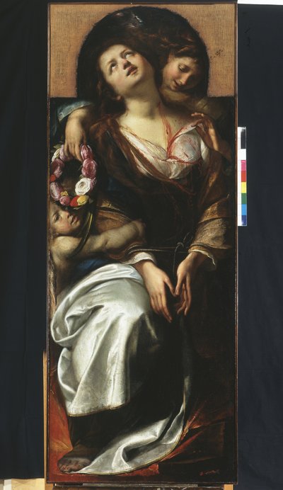Sankt Cecilia med to engle af Giulio Cesare Procaccini