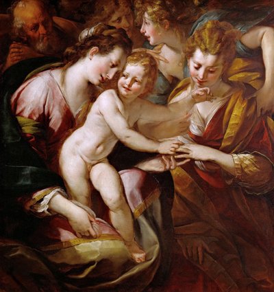 Saint Catherines mystiske ægteskab, ca. 1616-1618. af Giulio Cesare Procaccini