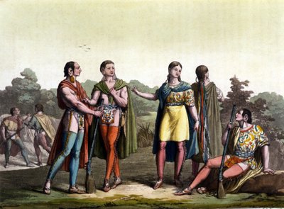 Indianerne i Canada (acadianerne) i "den gamle og moderne kostume"" af Giulio Ferrario