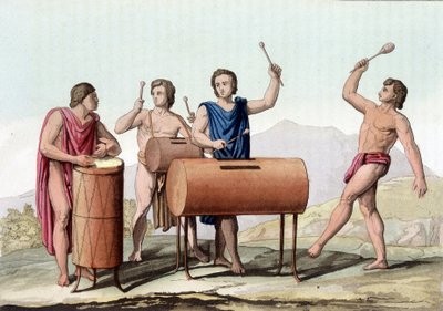 Musik af gamle mexicanere - i "" antikke og moderne kostume"" af Giulio Ferrario
