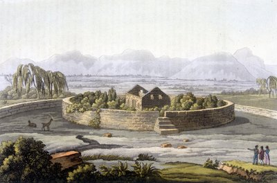 Porteresse Inca - i "" Det antikke og moderne kostume"" af Giulio Ferrario