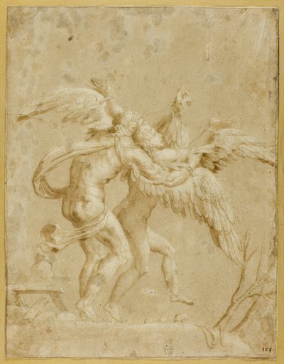 Daedalus og Ikaros af Giulio Romano
