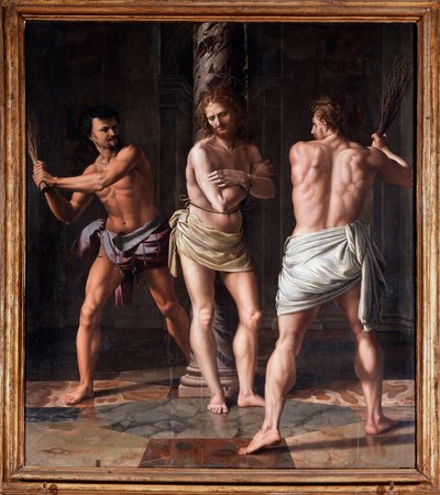 The flagellation of christdani af Giulio Romano
