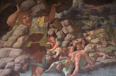 Jætternes fald Jætternes Hall af Giulio Romano
