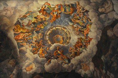 The Fall of the Giants Hall of the Giants, 1536 af Giulio Romano