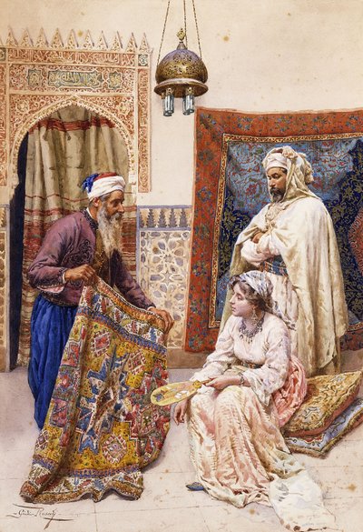 Tæppesælgeren, af Giulio Rosati