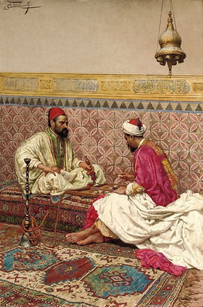 Backgammon-spillerne af Giulio Rosati