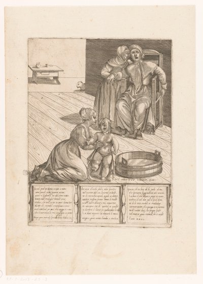 Fødsel af et vanskabt barn af Giulio Sanuto