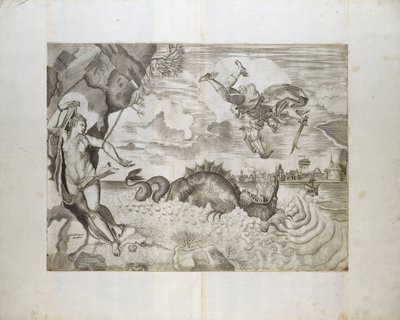 Perseus og Andromeda af Giulio Sanuto