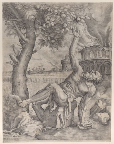 Tantalus, ca. 1557-70. af Giulio Sanuto