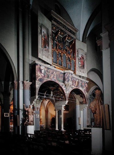 Orgel, malet 1546 af Giulio Taraschi