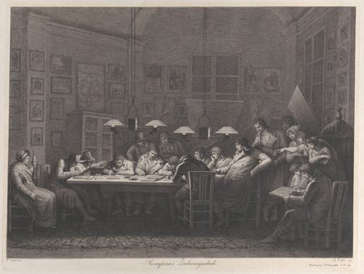 Rosaspinas tegneakademi, 1811. af Giulio Tomba