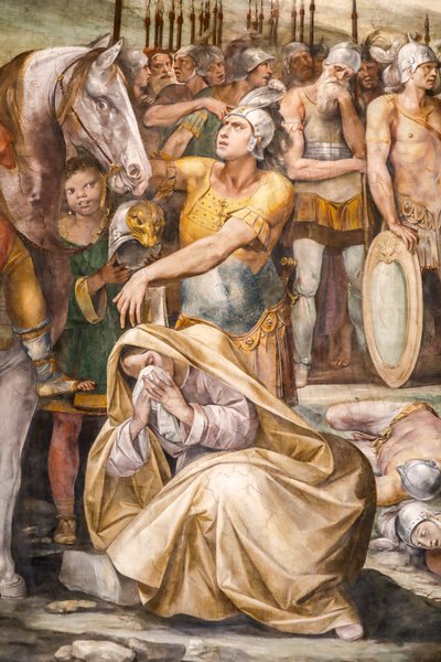Kamp mellem Horatii og Curiatii (detaljer) af Giuseppe (1568 1640) Cesari