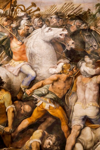 Kamp mellem Horatii og Curiatii (detaljer) af Giuseppe (1568 1640) Cesari