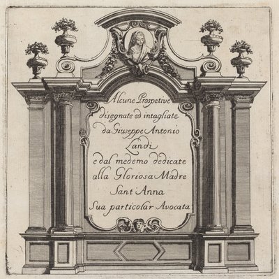 Nogle Perspektiver af Giuseppe Antonio Landi