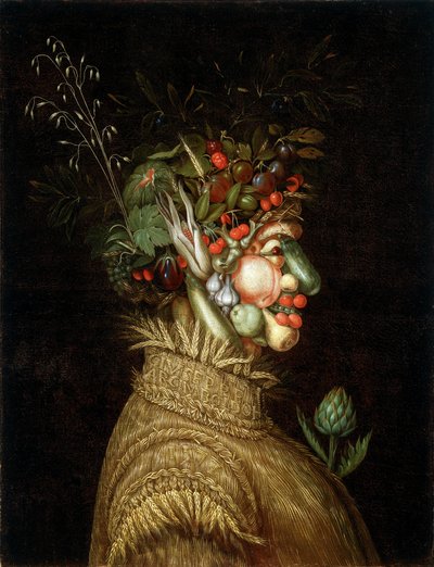Allegorisk portræt - "Sommer" af Giuseppe Arcimboldo