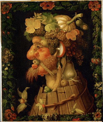 Efterår, allegori ... af Giuseppe Arcimboldo