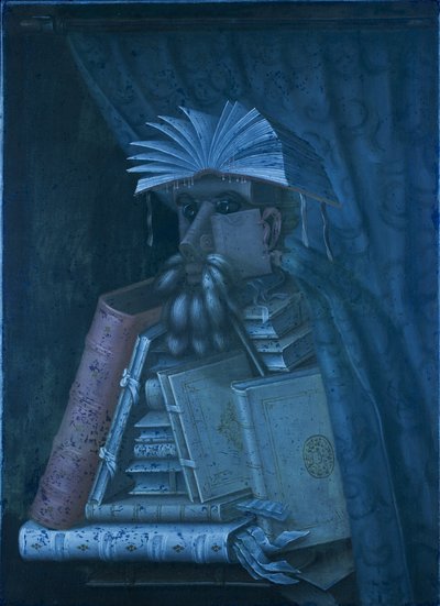Bibliotekaren af Giuseppe Arcimboldo