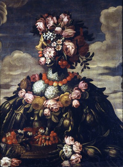 Giuseppe Arcimboldo (1527 - 1593). Forår. Milano, Castello Sforzesco. af Giuseppe Arcimboldo