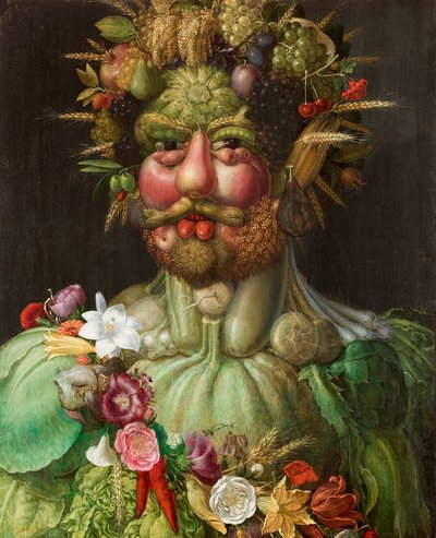 Italiensk: Kejser Rudolf II som Vertumnus.  Rudolf II af Habsurg som Vertumnus af Giuseppe Arcimboldo