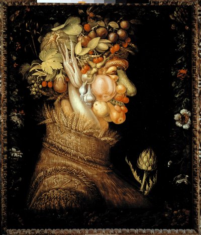 Sommer (olie på lærred af Giuseppe Arcimboldo