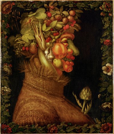 Sommer, allegori ... af Giuseppe Arcimboldo
