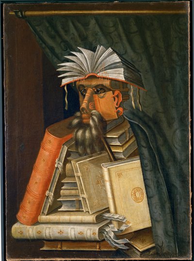 Bibliotekaren af Giuseppe Arcimboldo