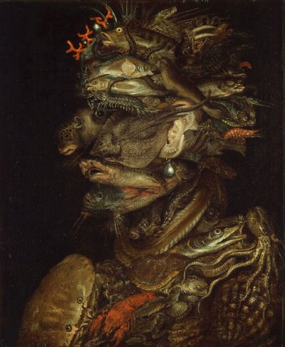 Allegory of water, ca 1566. af Giuseppe Arcimboldo Circle of .