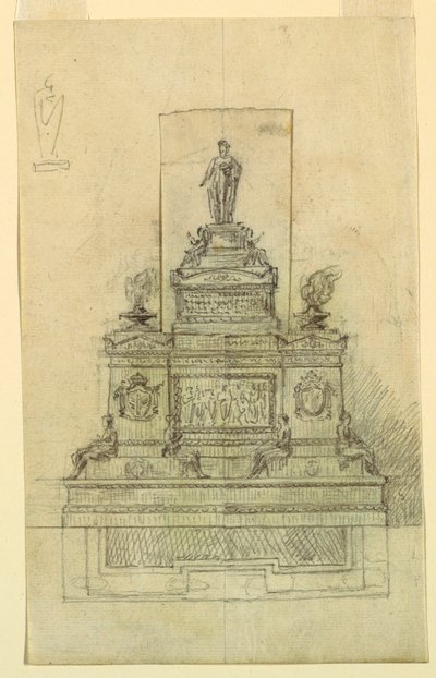 Design til et monument af Giuseppe Barberi