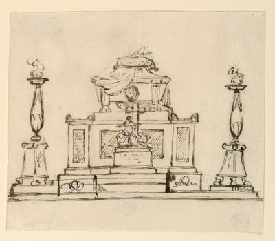 Forhøjning af et gravmonument af Giuseppe Barberi