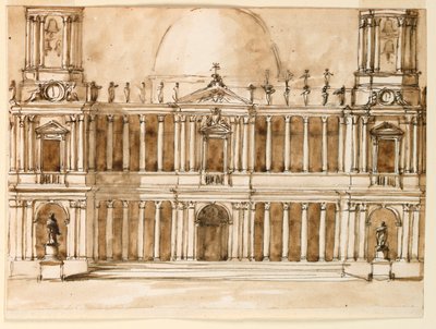 Højde af en kirke af Giuseppe Barberi