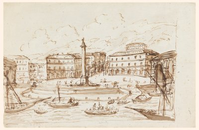 Ajaccio Havn, Korsika af Giuseppe Barberi