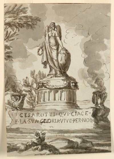 Gravmonument for Melchiore Cesarotti, professor i Padua af Giuseppe Barberi