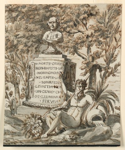 Gravmonument for munken Bonafede af Giuseppe Barberi