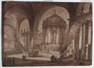 Scenedesign, Kærlighedens tempel af Giuseppe Barberi