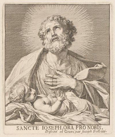 Sankt Josef og Jesusbarnet af Giuseppe Bottani