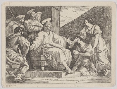 Kristus siddende prædiking, 1766. af Giuseppe Cades